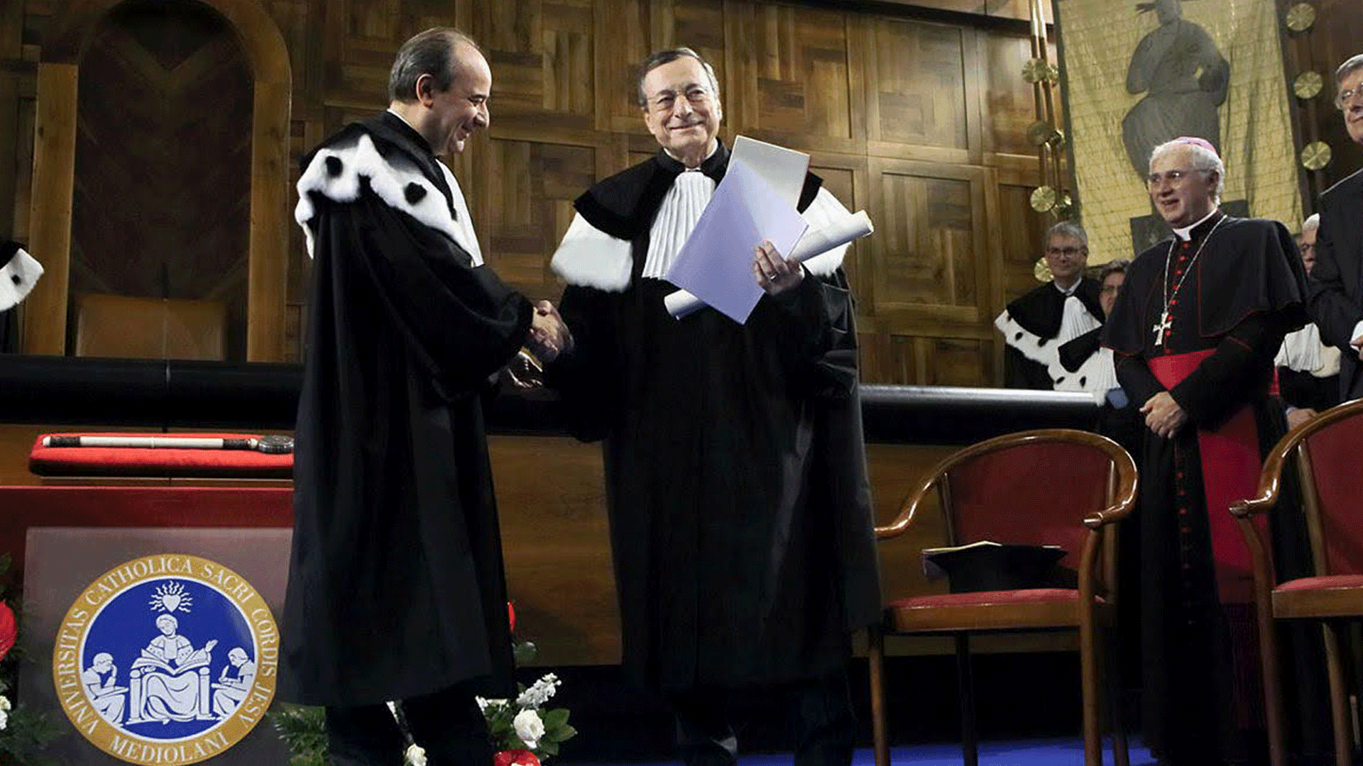 Laurea honoris causa a Mario Draghi, Anelli: «Ha guidato la BCE nella tempesta»