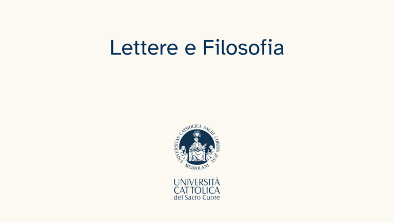 Cover Image for Perché studiare Lettere e Filosofia in Cattolica