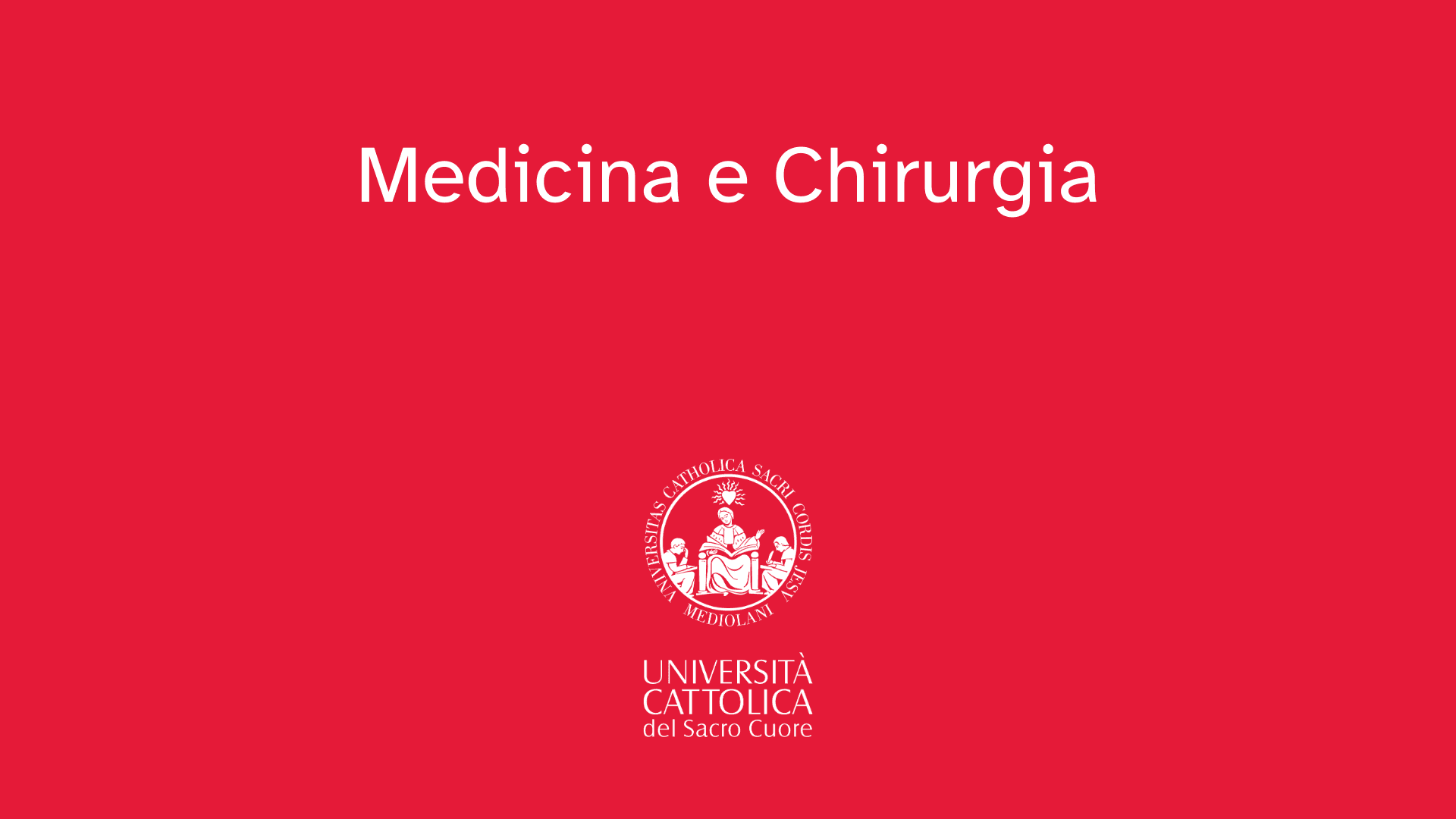 Perché studiare Medicina e chirurgia in Cattolica