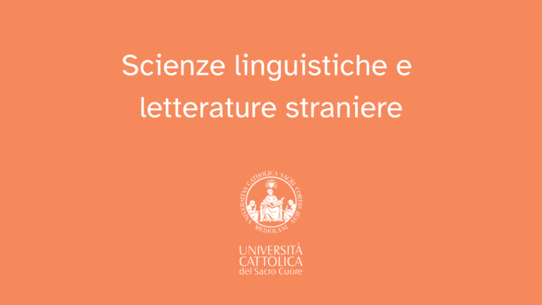 Cover Image for Perché studiare Scienze linguistiche e letterature straniere in Cattolica