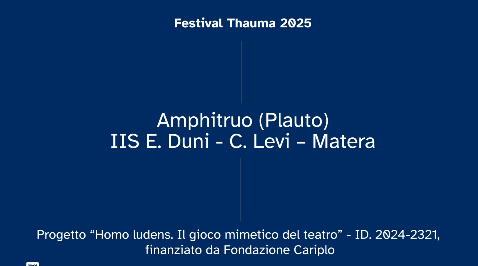 Amphitruo (Plauto) – IIS E. Duni – C. Levi – Matera
